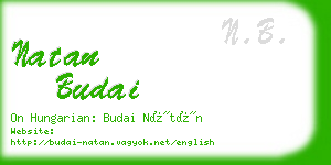 natan budai business card